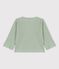 Cardigan en coton et lyocell bébé vert HERBIER