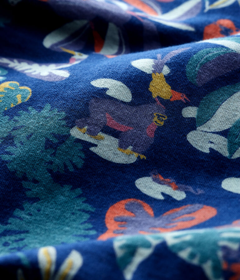 Dors-bien zipp&eacute; b&eacute;b&eacute; en tubique bleu/multicouleur