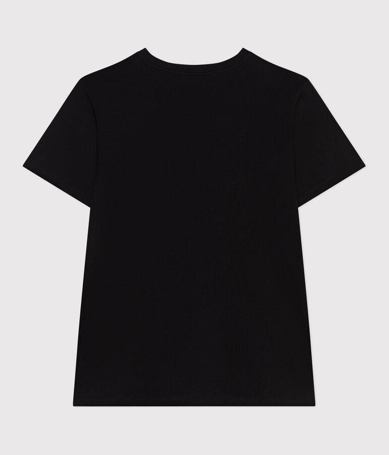 Tee-shirt Femme Le Droit en coton uni noir BLACK