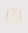 Tee-shirt manches longues bébé en tubique beige MONTELIMAR CHINE