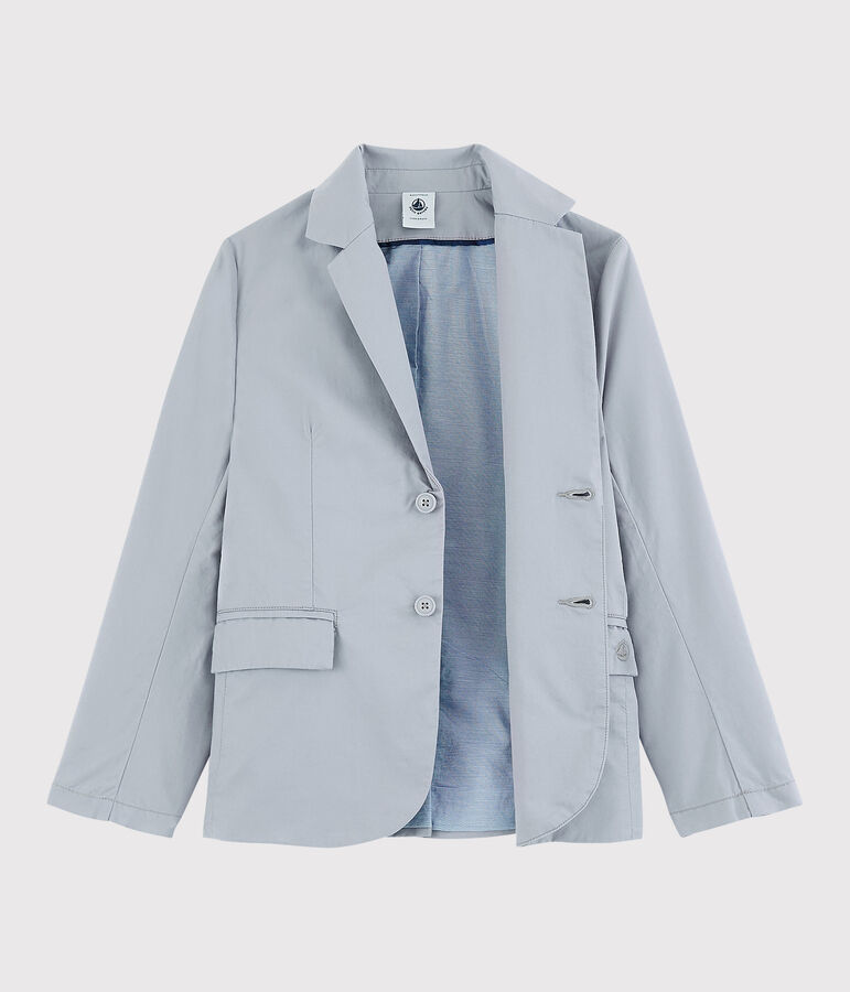 Veste en serge craquante enfant gar&ccedil;on gris CONCRETE