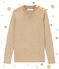 Pull marin iconique femme marron BRINDILLE/jaune DORE