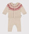 Ensemble 2 pièces en tricot bébé rose AVALANCHE/ ROSEWOOD