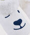 Chaussons enfant ours en polaire blanc MARSHMALLOW