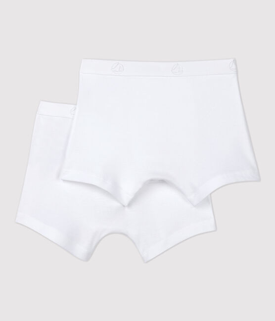 Lot de 2 boxers blancs petit garçon variante 1