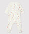 Dors-bien chiots colorés bébé en coton biologique blanc MARSHMALLOW/blanc MULTICO