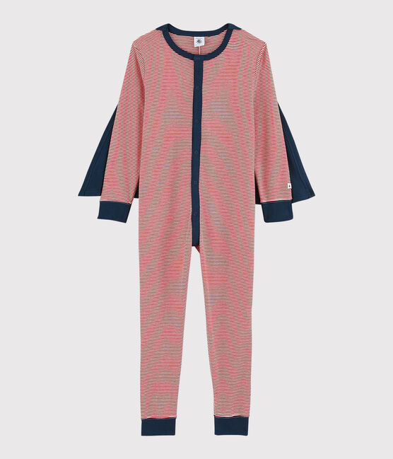Combinaison déguisement super-héros petit garçon en coton rouge TERKUIT/blanc MARSHMALLOW