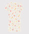 Pyjacourt snugfit imprim&eacute; fruits d'&eacute;t&eacute; petite fille en coton biologique blanc MARSHMALLOW/blanc MULTICO