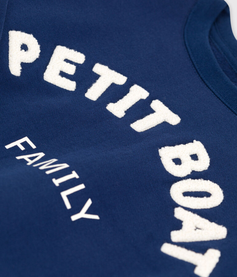 Sweatshirt en molleton enfant fille / gar&ccedil;on bleu MEDIEVAL