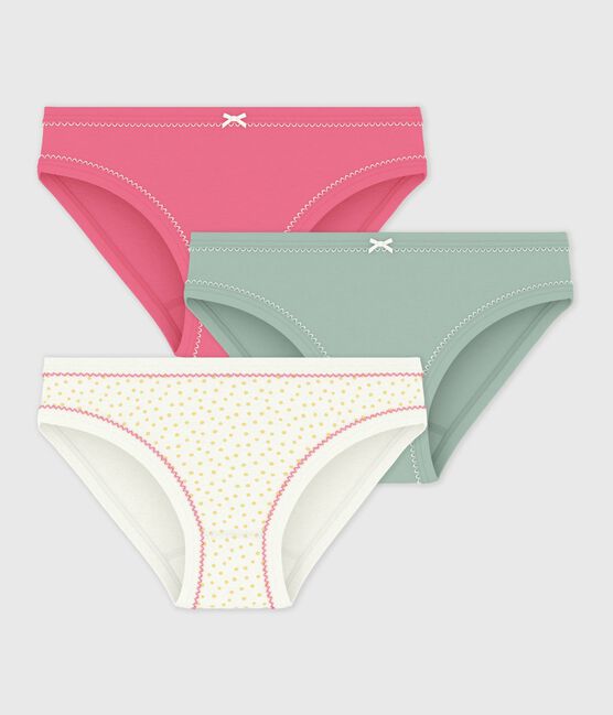 Lot de culottes enfant en coton imprimé pois variante 1