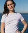 Tee-shirt L'ICONIQUE col rond en coton Femme blanc ECUME