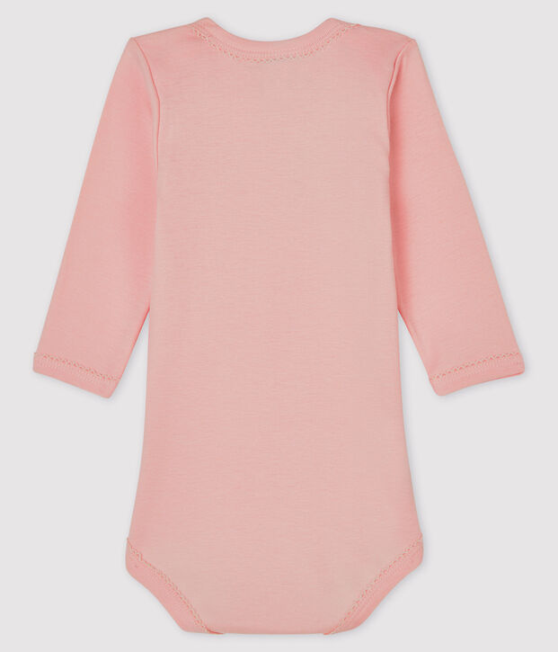 Body manches longues b&eacute;b&eacute; fille rose