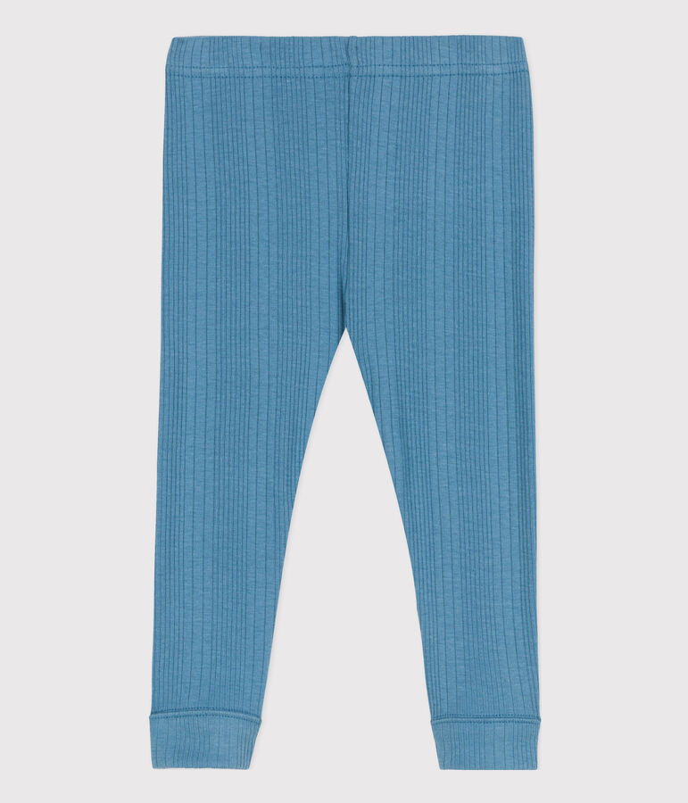 Legging en coton b&eacute;b&eacute; bleu LAVIS