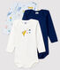 Lot de 3 bodies manches longues bébé garçon