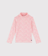 Sous-pull à imprimé enfant garçon fille blanc MARSHMALLOW/rose GRETEL