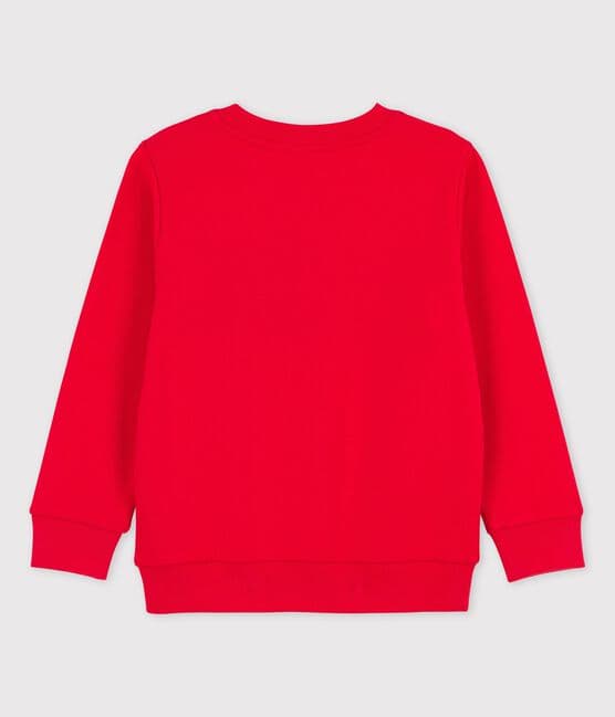Sweatshirt en molleton enfant garçon rouge PEPS