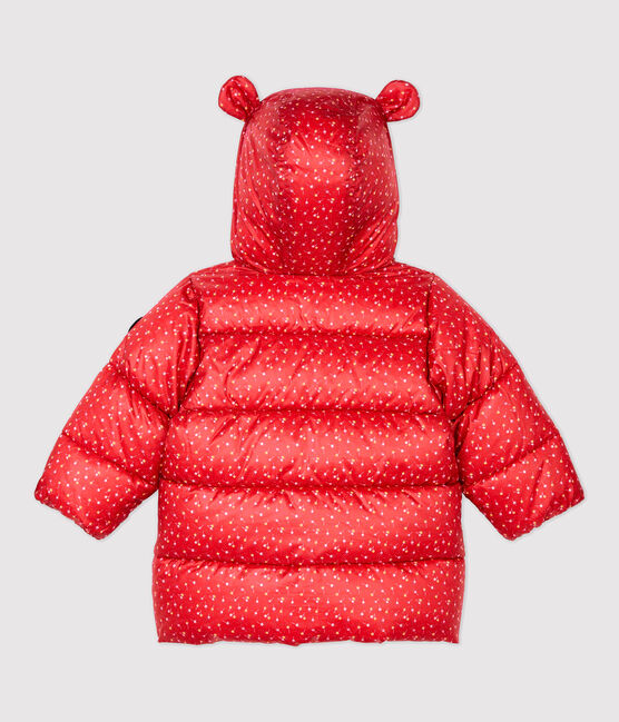 Doudoune matelassée bébé. rouge TERKUIT/blanc MULTICO