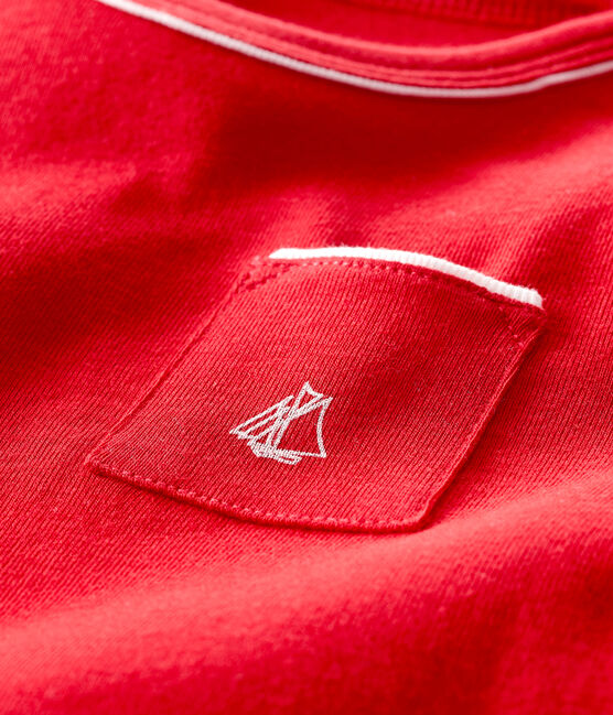 Tee shirt manches courtes bébé garçon rouge TERKUIT CN
