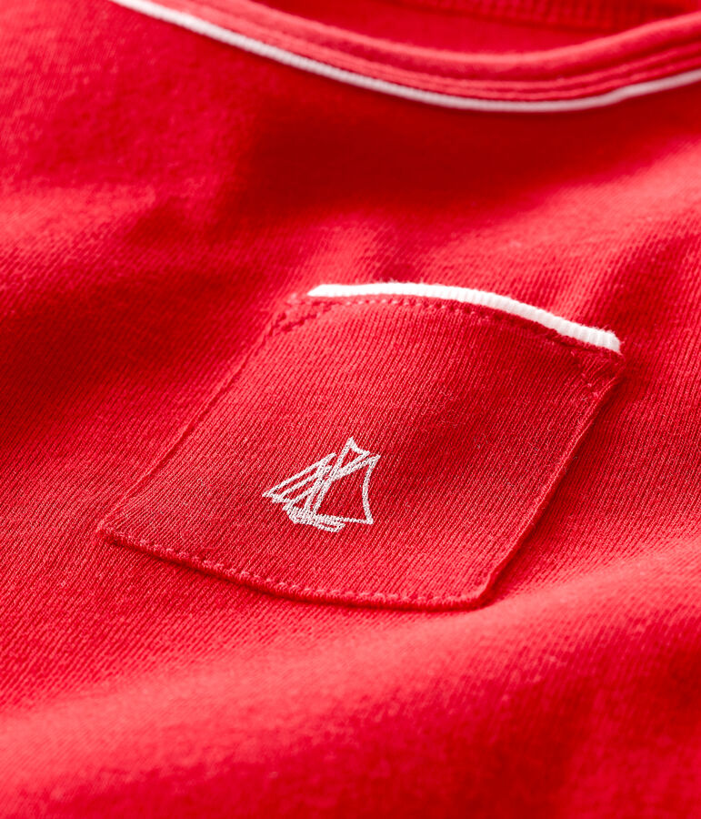 Tee shirt manches courtes b&eacute;b&eacute; gar&ccedil;on rouge