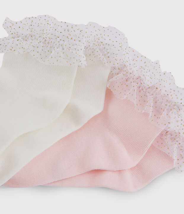 Lot de chaussettes enfant fille multicouleur