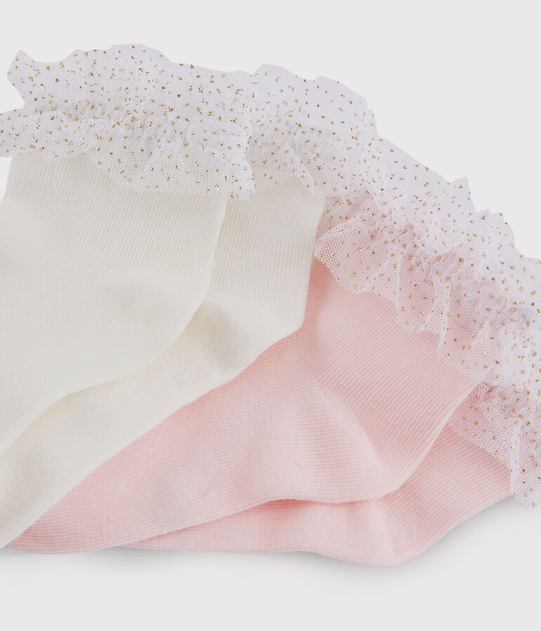 Lot de chaussettes enfant fille multicouleur