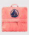Coupe-vent en polyamide recyclé bébé fille/garçon rose GROSEILLER/blanc MARSHMALLOW