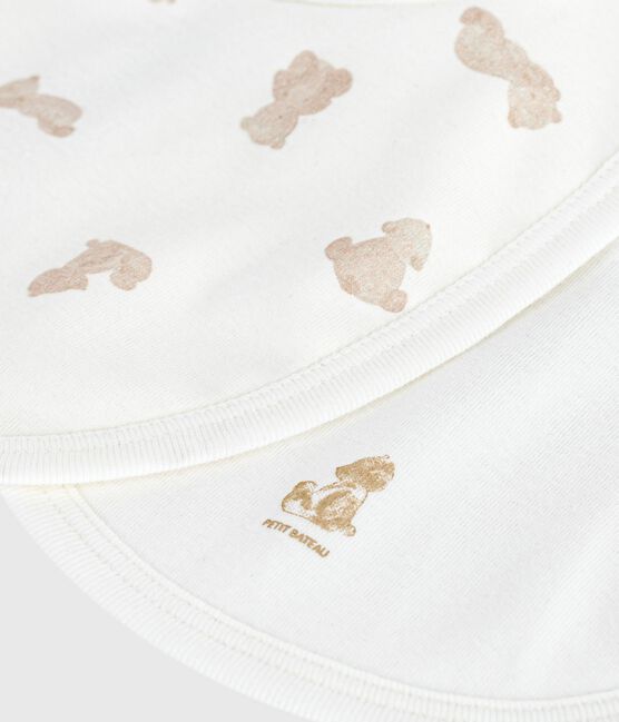 Lot de bavoirs bébé en coton imprimé ours variante 1