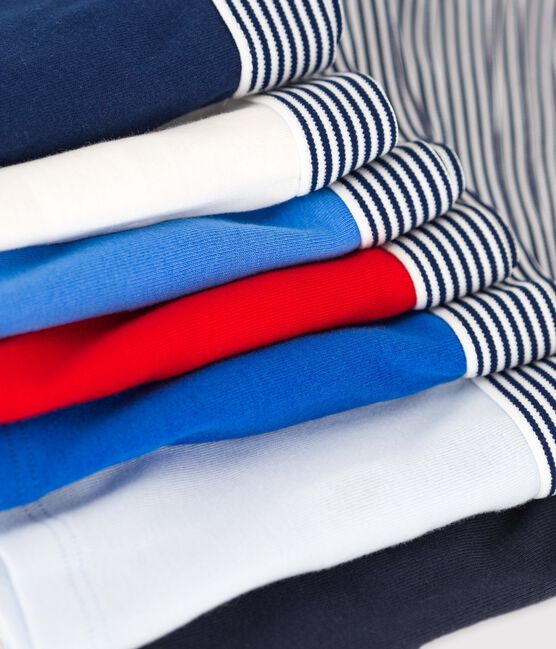 Lot de 7 boxers unis petit garçon en coton biologique variante 1