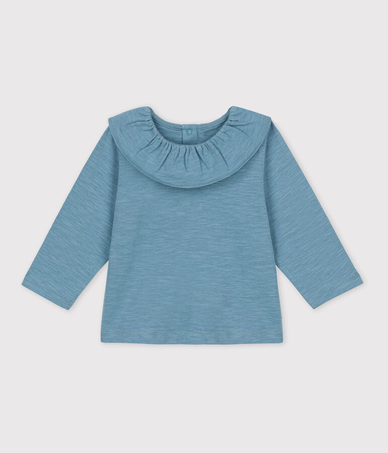 Blouse manches longues b&eacute;b&eacute; en jersey l&eacute;ger bleu ROVER