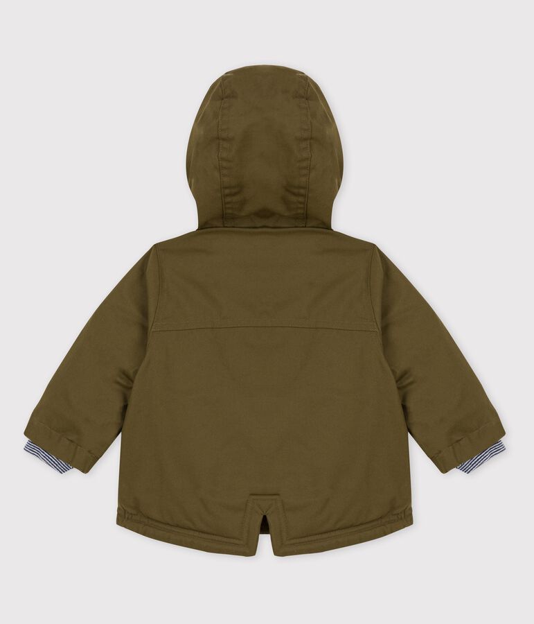 Parka d&eacute;perlante b&eacute;b&eacute;. vert MILITARY