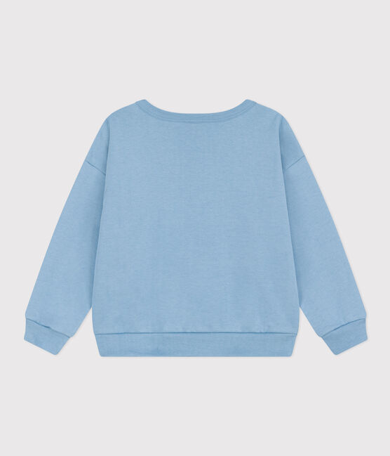 Sweatshirt imprimé en molleton enfant fille / garçon bleu AZUL