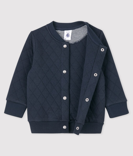 Cardigan en tubique bébé. bleu SMOKING
