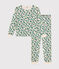 Pyjama en coton imprimé sapin de Noël femme blanc AVALANCHE/ MULTICO