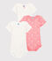 Lot de 3 bodies manches courtes printanier bébé fille variante 1
