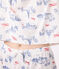 Pyjama short femme en coton imprimé Paris blanc MARSHMALLOW/blanc MULTICO