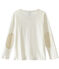 Cardigan enfant fille blanc LAIT/jaune OR