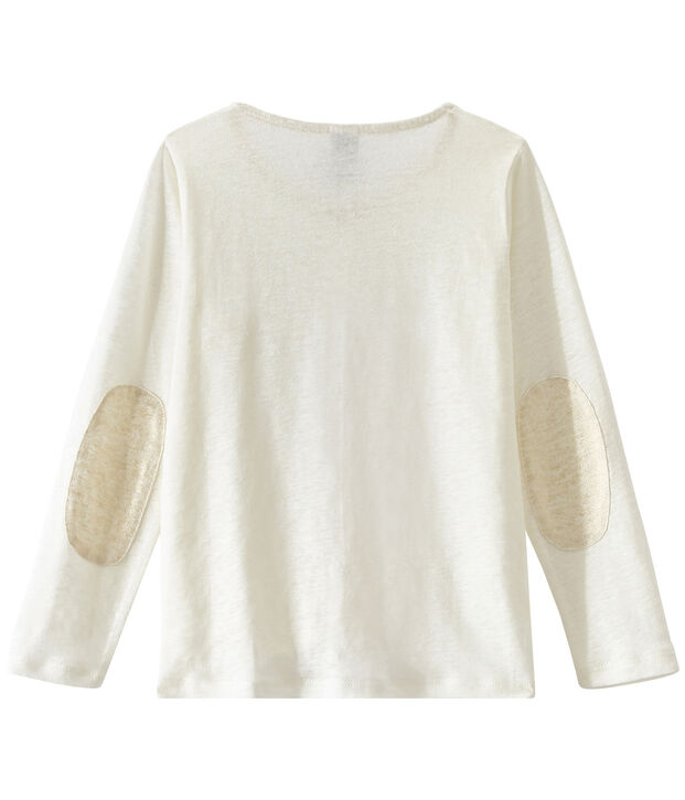 Cardigan enfant fille blanc/jaune