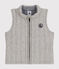 Gilet sans manche en tubique bébé gris CHATON CHINE