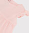 Robe sans manches bébé en popeline rose FLEUR