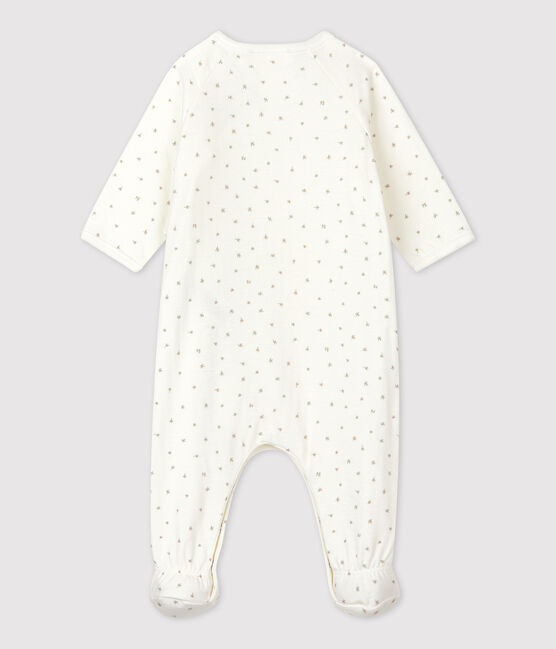 Dors-bien bébé en coton biologique blanc MARSHMALLOW/blanc MULTICO