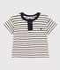 Tee-shirt manches courtes en jersey flammé bébé