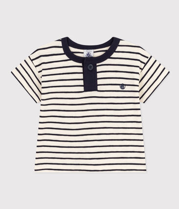 Tee-shirt manches courtes en jersey flammé bébé