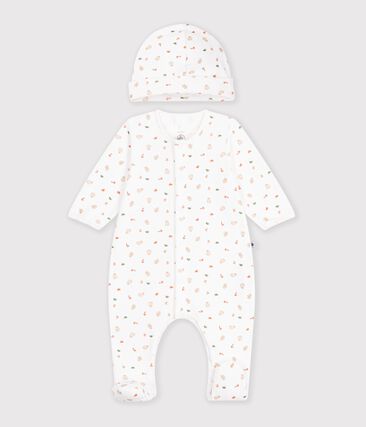 Coffret cadeau naissance en coton imprimé