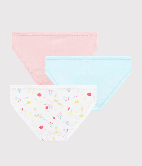 Lot de 3 culottes imprimé fruits petite fille en coton biologique variante 1