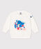 Sweatshirt Bébé Petit Bateau x Water Family blanc MARSHMALLOW