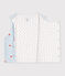 Gilet sans manche r&eacute;versible b&eacute;b&eacute; en coton imprim&eacute; c&oelig;urs blanc/multicouleur