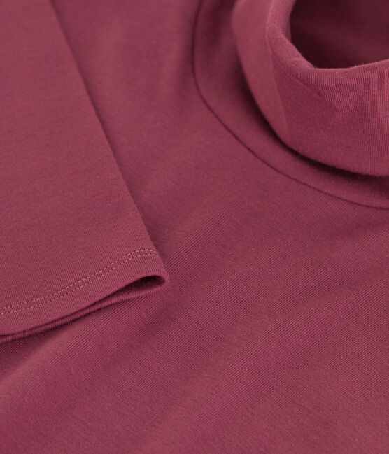 Tee-shirt col roulé L'ICONIQUE en coton Femme marron JUKE BOX