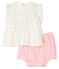 Ensemble 2 pièces bébé fille blanc MARSHMALLOW/blanc MULTICO