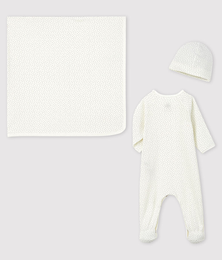 Coffret cadeau naissance b&eacute;b&eacute; fille en c&ocirc;te variante 1