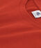 Tee-shirt LE DROIT col rond en coton Femme rouge HARISSA